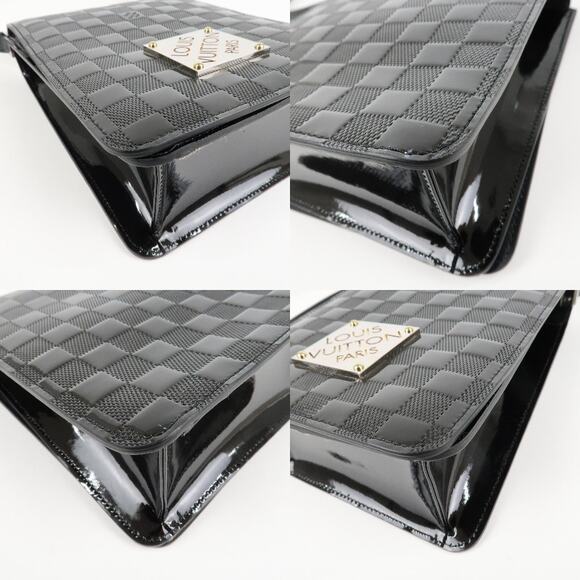 💎✨BEAUTIFUL✨💎Authentic Louis Vuitton Damier Vernis Club Shoulder Bag Noir - Picture 10 of 16